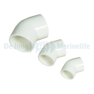 PVC 45° elbow Ø 50 mm white