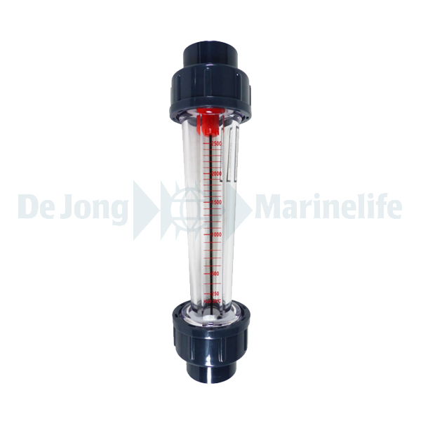 PVC Flowmeter / Flow - meter Ø 32mm grey 2500 l/h