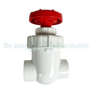 PVC Gate Valves / Stop Valve white/red  20 mm