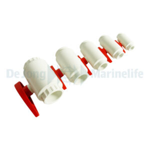 PVC TrueUnionBallValve white/red Ø 40 mm